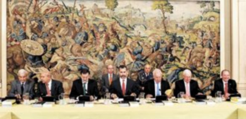 Reunión anual del patronato del Instituto Cervantes presidida por el Príncipe de Asturias. / Casa Real