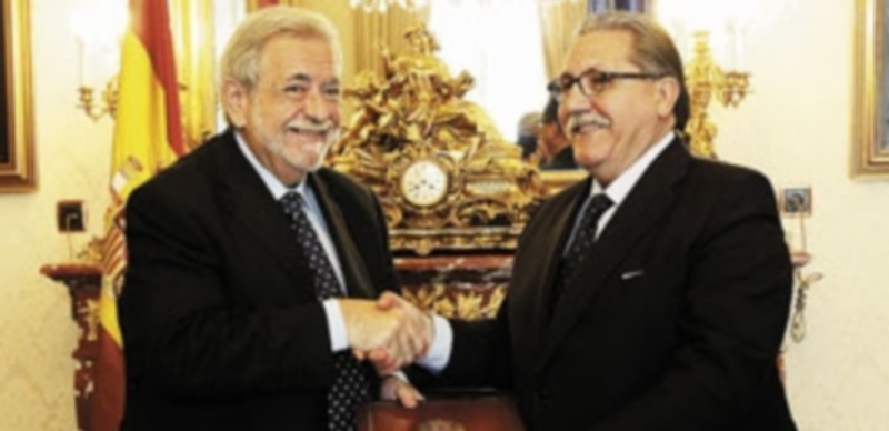 Beteta (i) y Teruel firmaron un acuerdo para aliviar los procedimientos administrativos empresariales. / Juan Lázaro