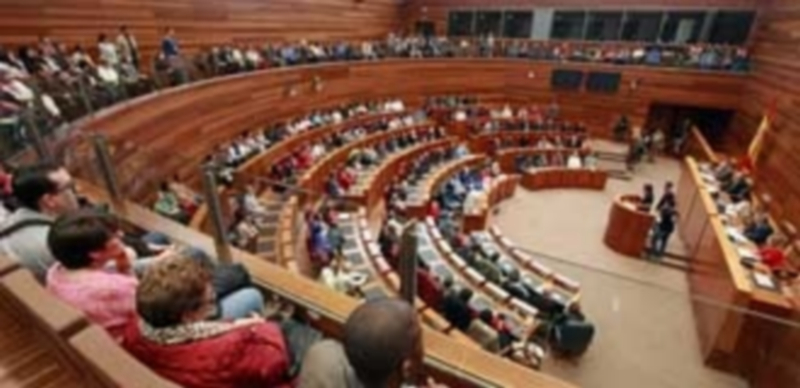 El pleno de las Cortes de Castilla y León durante uno de los discursos ante la presidenta Silvia Clemente. / Agencias