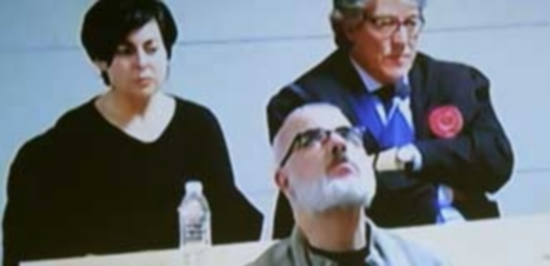 Rosario Porto y Alfonso Basterra durante la última sesión del juicio. / EFE