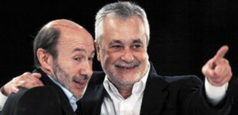 Alfredo Pérez Rubalcaba junto a José Antonio Griñán