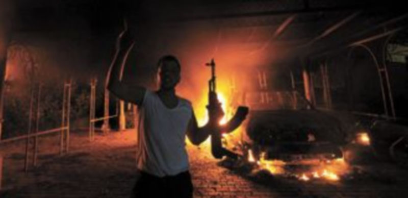 Los radicales islámicos incendiaron la sede de la delegación estadounidense en Bengasi