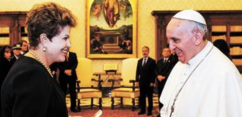 Audiencia entre el Papa Francisco y la presidenta de Brasil