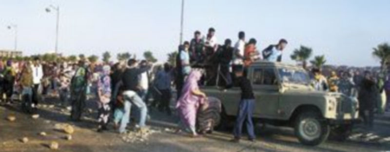 Los disturbios continuaron ayer en El Aaiún