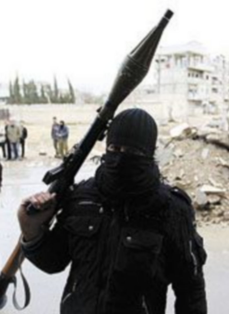 Un opositor al régimen de Damasco.