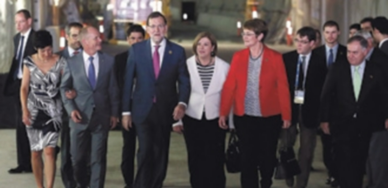 Rajoy elogia la labor foránea de las empresas españolas./ Efe