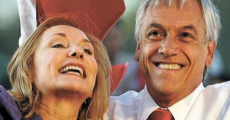 El empresario derechista Sebastián Piñera y su esposa. /  EFE