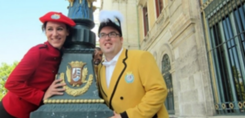 La filóloga Loreto Errasti y el deportista Asier García