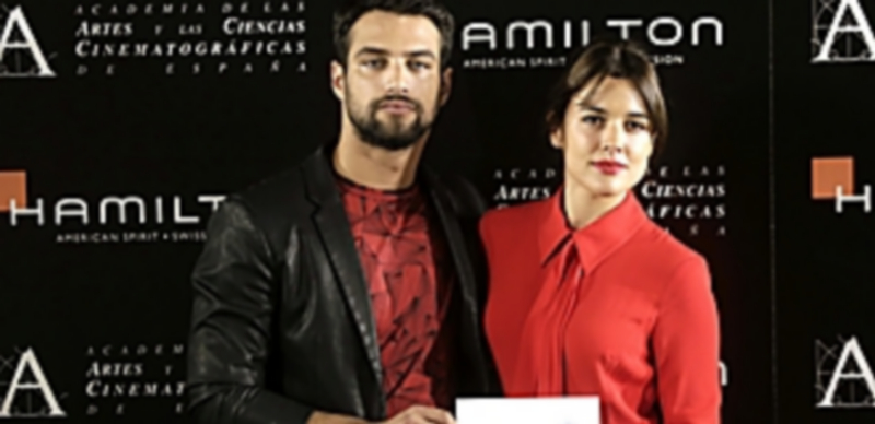 Adriana Ugarte y Jesús Castro fueron los encargados de revelar los títulos. / Efe