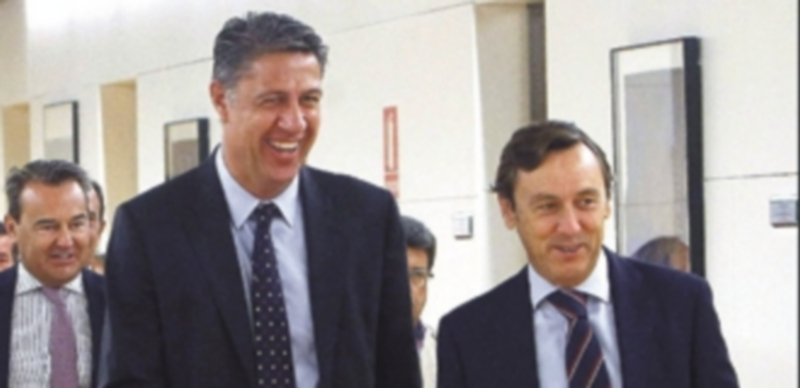 El PP presenta una reforma en el Constitucional para frenar a Mas 1 El candidato del PP a la Generalitat junto al portavoz