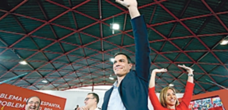 Sánchez: «Los soberanistas solo usan a Cataluña para justificarse» 1 El secretario general del PSOE