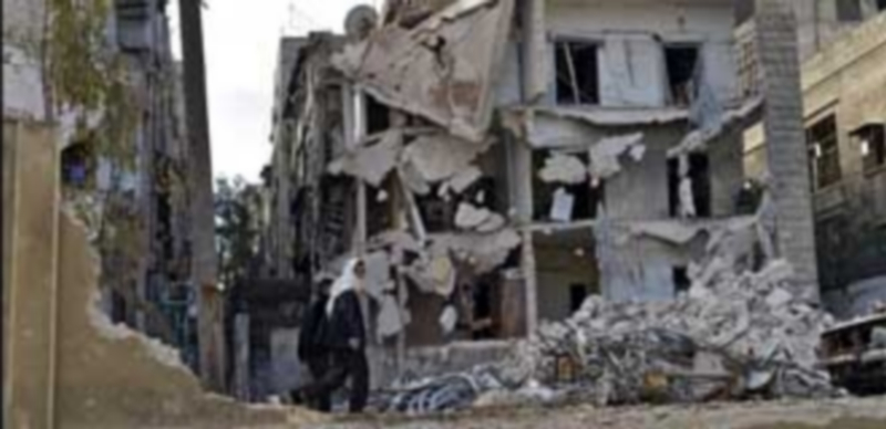 Imagen de archivo de un bombardeo anterior sobre la localidad de Alepo