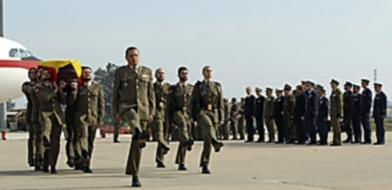 El féretro del cabo Soria