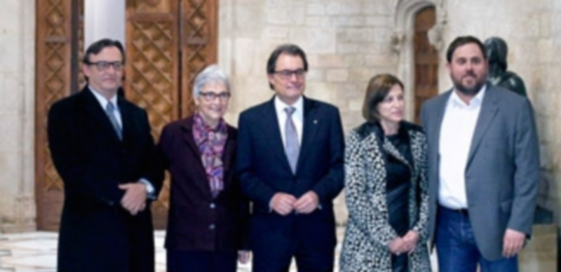 Mas y Oriol Junqueras