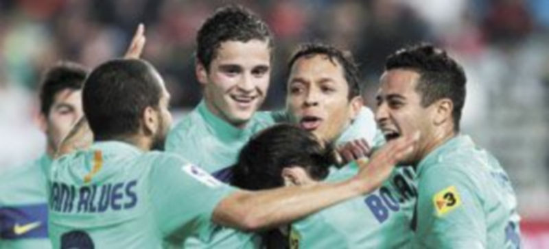 Los más jóvenes del conjunto catalán dieron la puntilla al Almería en las semifinales. / Reuters