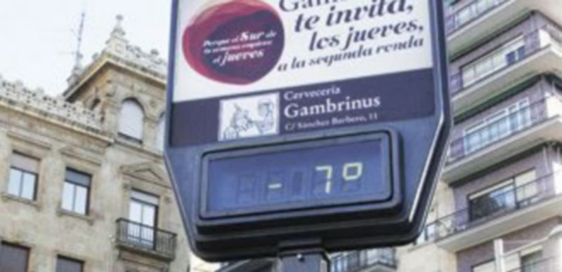 Más ‘sensación’ que frío. / Ical.