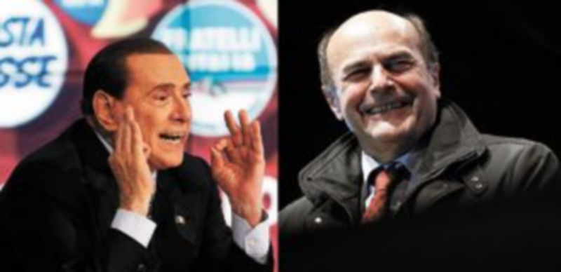 Berlusconi lidera el Pueblo de la Libertad y Pierluigi Bersani es el preferido en los encuestas. / reuters