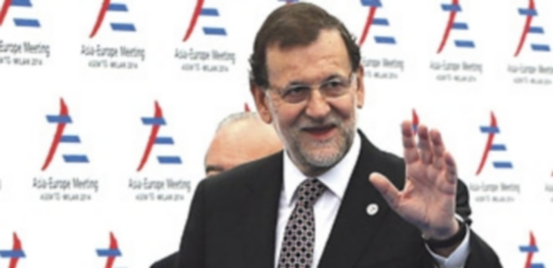 Mariano Rajoy a su llegada a la Cumbre ASEM (Europa-Asia) en Milán. / EFE