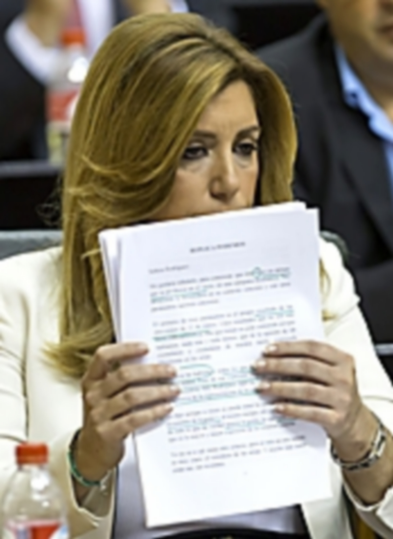 La presidenta en funciones de la Junta de Andalucía