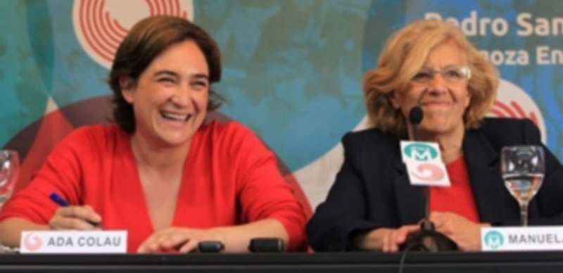 Podemos e IU concurren hoy en coalición en al menos once capitales 1 Ada Colau de Barcelona en Comú
