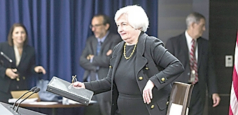 La presidenta de la Fed