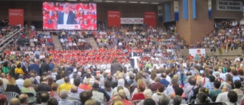 Los socialistas dirán adiós a los grandes mítines para acercarse al votante. / E.P.