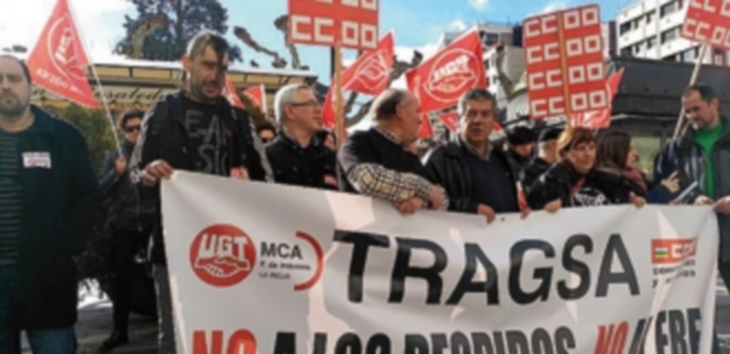 Manifestación a favor de los trabajadores de la empresa Tragsa. / Europa Press