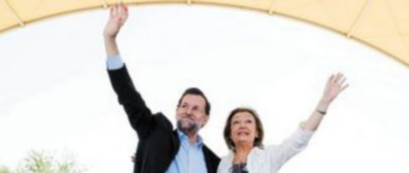 Mariano Rajoy acompañó a la candidata del PP a la Comunidad de Aragón