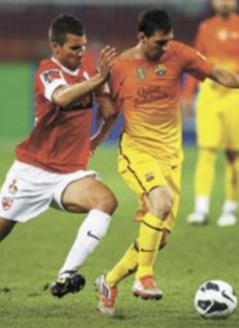 El argentino Leo Messi fue el autor del primer tanto del partido. / Bogdan Cristel (Reuters)