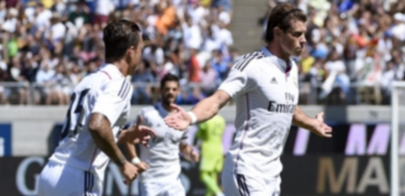 Gareth Bale celebra su gol conseguido ante el Inter de Milán. / Efe