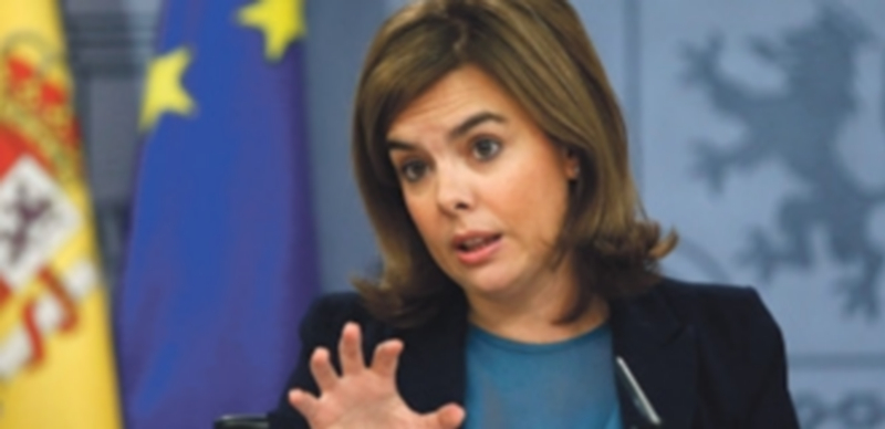 La vicepresidenta Soraya Sáenz de Santamaría