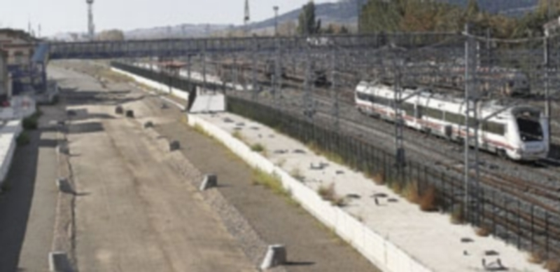 Obras del AVE en el nudo de Venta de Baños