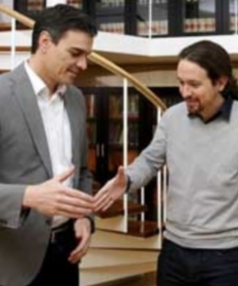Sánchez e Iglesias se citan para “abrir el diálogo” entre PSOE y Podemos 1 Pedro Sánchez (i) junto a Pablo Iglesias en su anterior encuentro. / Efe