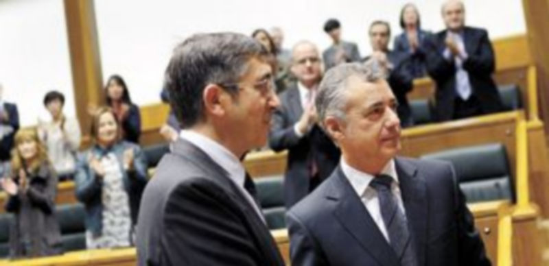 Patxi López fue el primero en felicitar