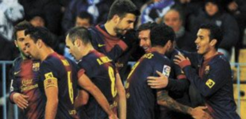 Los jugadores del conjunto azulgrana esperan conseguir un resultado positivo para estar más tranquilos de cara a la vuelta. / Reuters