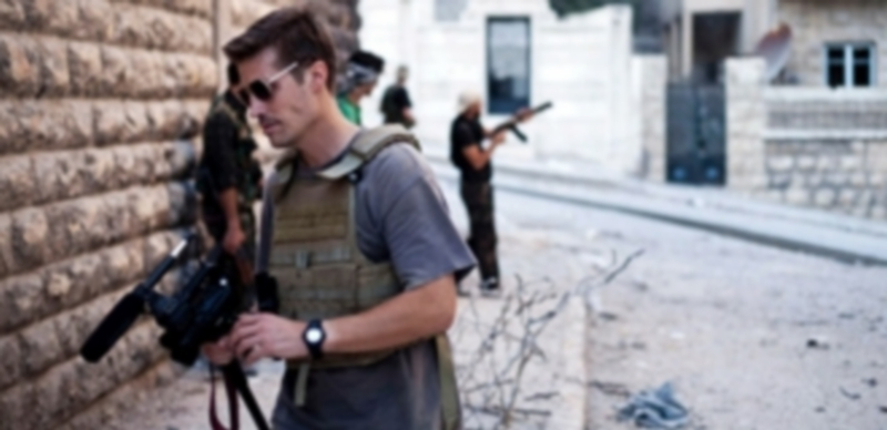 El reportero James Foley mientras trabajaba en Siria