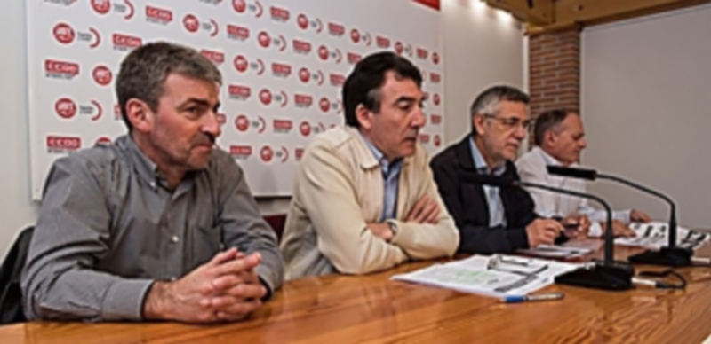 Los secretarios regionales de CCOO y UGT