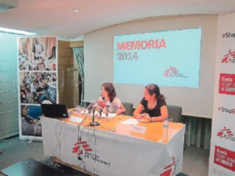 Médicos sin Fronteras define el 2014 como un año “brutal” 1 La delegada en Castilla y León de Médicos sin Fronteras