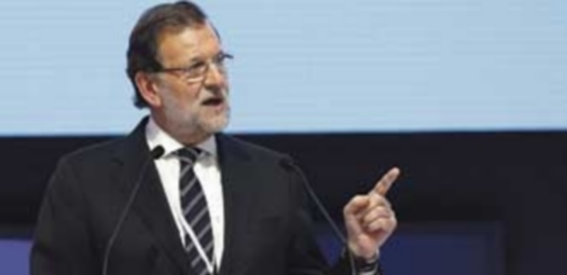 Rajoy reivindica al PP como la garantía de la “estabilidad” 1 El presidente del Gobierno