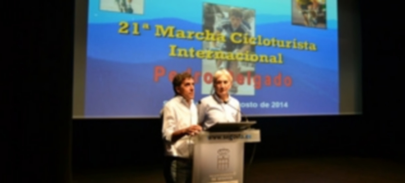 Pedro Delgado y José Antonio López