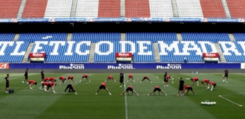 La plantilla rojiblanca realizó ayer el último entrenamiento en el Vicente Calderón