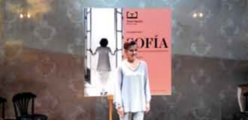 La actriz valenciana Victoria Salvador durante la presentación de ‘Sofía’ en el Teatro Español de Madrid. / E.P.