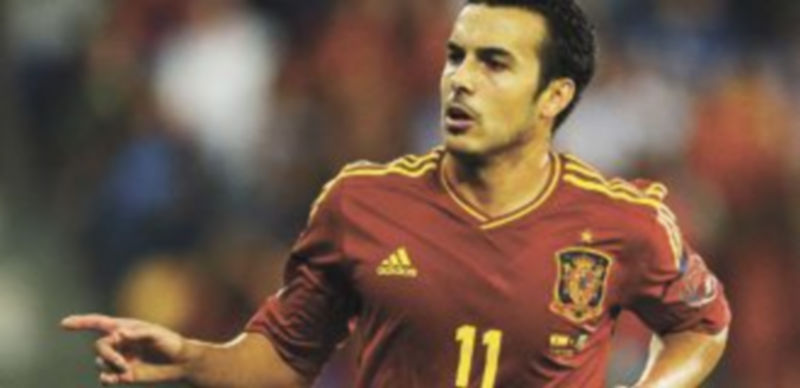 El atacante canario anotó dos tantos en el encuentro contra Arabia Saudí disputado en Pontevedra. / F. Ordóñez (Reuters)