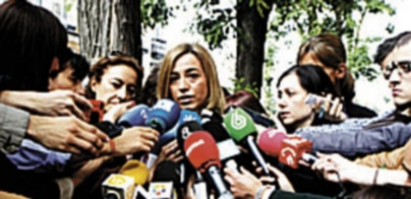 La exministra de Defensa.