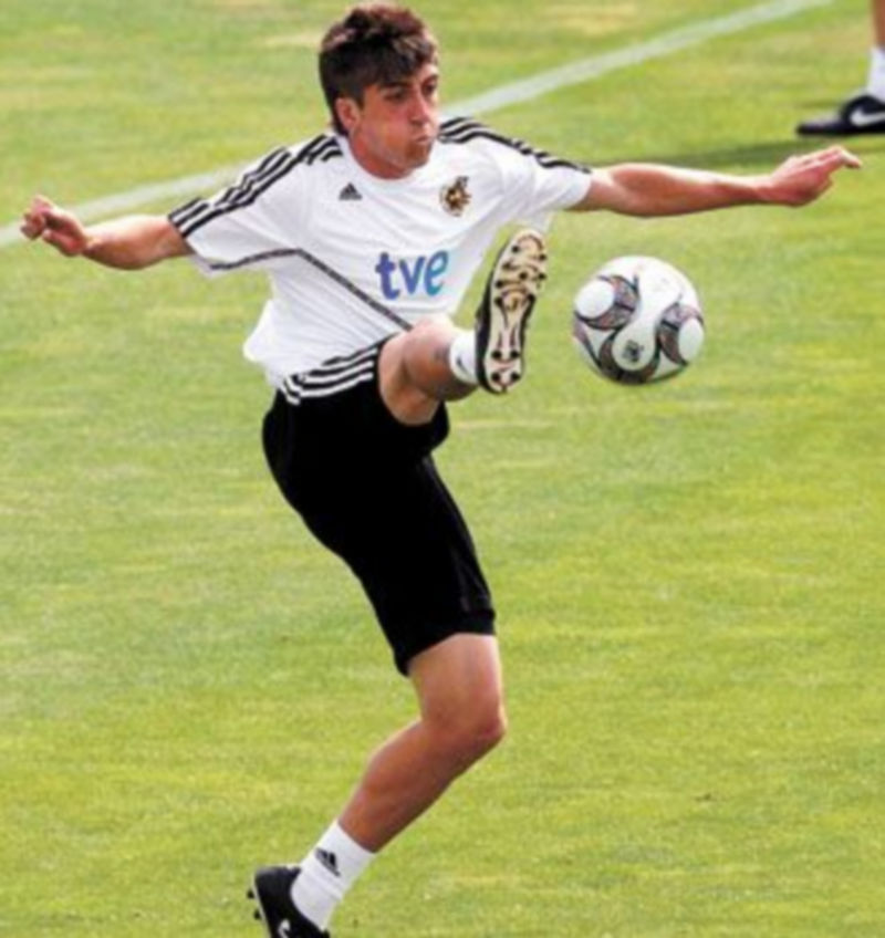 Pablo Hernández se mostró muy contento por el recibimiento que le brindó la plantilla. /EFE