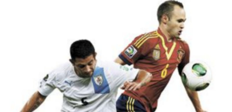 Andrés Iniesta  dio un recital  de buen juego.