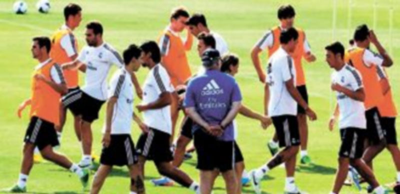 Ancelotti contó con la mayoría de la plantilla