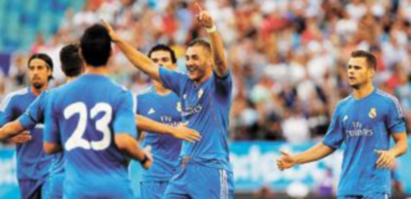 El francés Karim Benzema fue el autor del único tanto del encuentro mediada la primera mitad. / Reuters