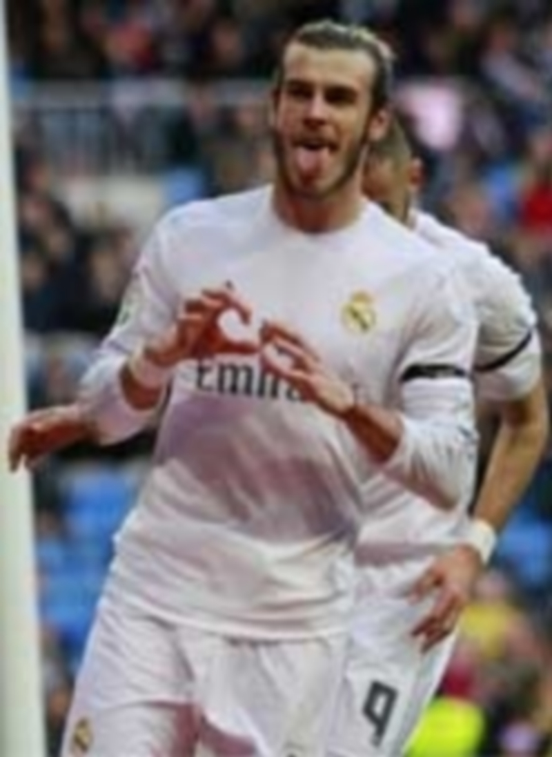 Gareth Bale celebra el cuarto gol del Real Madrid