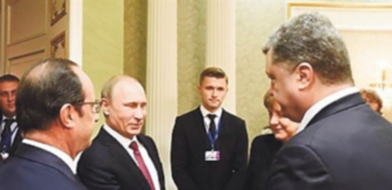 Putin y Poroshenko durante un reciente encuentro en el que se debatió el asunto del gas entre otros temas. / E.P.